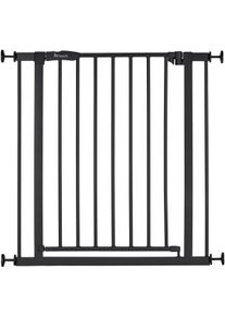 T&uuml;rschutzgitter hauck "Open N Stop 2, Black", Baby, Gr. B/H/T: 75cm x 77cm x 1,5cm, schwarz, Kunststoff, Stahl, Schutzgitter T&uuml;rschutzgitter, auch als Treppenschutzgitter verwendbar; 75-80; erweiterbar