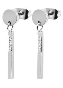 Adelia&acute;s Kettenanh&auml;nger ADELIA&acute;S "Damen Anh&auml;nger &iquest; Anh&auml;nger aus Edelstahl mit Strass Steinchen", silber, Schmuckanh&auml;nger, Damen, Edelstahl, Kettenanh&auml;nger