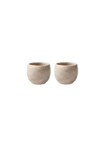 Eierbecher "Eierbecher Perlemor Home Sand 50 ml 2er Set beige", beige, Porzellan, LIKE. BY VILLEROY & BOCH, Eierbecher, Eierbecher