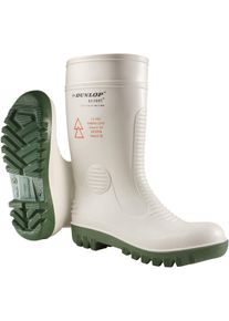Gummistiefel Dunlop "Sicherheitsstiefel A571411 Acifort safety High Voltage", Damen, Gr. 46, wei&szlig; (wei&szlig;, gr&uuml;n), Obermaterial: 100% Textilmaterial TEXMAT., Schuhe Gummistiefel