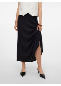 V&eacute;ro Moda Maxirock VERO MODA "VMALBA ANKLE SKIRT WVN GA NOOS", Damen, Gr. XXL (44), schwarz, Web, Obermaterial: 100% Viskose, unifarben, regular fit kn&ouml;chelfrei, R&ouml;cke Maxirock