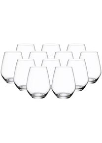 Villeroy & Boch Glas VILLEROY & BOCH "Wassergl&auml;ser Ovid 420 ml 12er Set transparent", bunt (transparent), 12 tlg., Glas, Trinkgef&auml;&szlig;e, Glas
