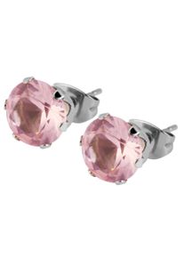 Adelia&acute;s Paar Ohrstecker ADELIA&acute;S "Unisex Ohrringe &iquest; Ohrstecker aus Edelstahl mit Zirkonia", silber, Ohrringe, Damen, Edelstahl, Paar Ohrstecker