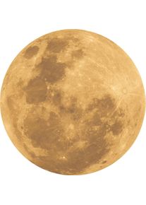 Wandtattoo OTTO HOME "Acrylglasbild heller Mond mit integrierter Aufh&auml;ngung", gold (beige), T:0,03cm &Oslash;:100cm, Wandtattoos, Wandtattoo, Helles Mondbild