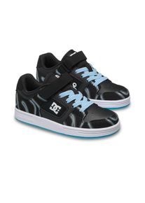 Sneaker DC Shoes "Manteca 4 V", Jungen, Gr. 5,5(36,5), schwarz (schwarz print, glow), Obermaterial:51% Leder, 49% Synthetikmaterial., Schuhe Sneaker