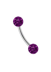 Adelia&acute;s Augenbrauenpiercing ADELIA&acute;S "Piercing Augenbrauenpiercing", lila, Piercings, Damen, Titan, Augenbrauenpiercing