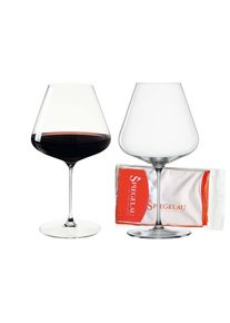 Rotweinglas Spiegelau "Burgundergl&auml;ser + Poliertuch Definition 960 ml 2er Set transparent", bunt (transparent), Glas, Trinkgef&auml;&szlig;e, Rotweinglas