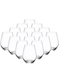 Villeroy & Boch Glas VILLEROY & BOCH "Wassergl&auml;ser Ovid 420 ml 16er Set transparent", bunt (transparent), 16 tlg., Glas, Trinkgef&auml;&szlig;e, Glas