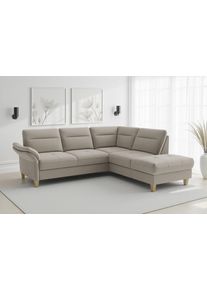 Sit & More Ecksofa SIT & MORE "Pamela", beige (taupe), B:218cm H:90cm T:212cm, 95% Polyester 5% Polyamid, Sofas, Ecksofa, Liegefl&auml;che aus Originalstoff