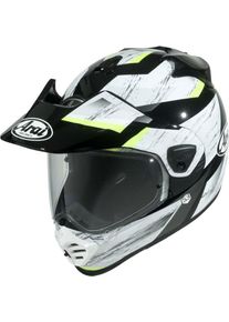 Arai Tour-X5 Anodize Tricolour, capacete de aventura , cor: Branco/Preto/Amarelo , tamanho: M