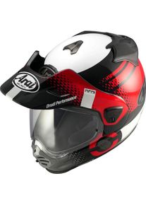 Arai Tour-X5 Print, capacete de aventura , cor: Preto/Vermelho/Branco , tamanho: M
