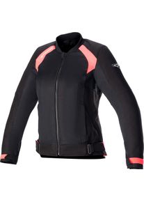 Alpinestars Eloise V2 Air, textile jacket women , color: Black/Pink , size: XXL