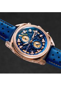 Holzkern; Orologio di legno Amun-Ra (quercia/oro rosa), Uomo, Legno naturale