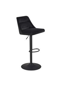 Mid.you , Schwarz , Textil , 45x106x51 cm , Sitzfl&auml;che 360&deg; drehbar ,