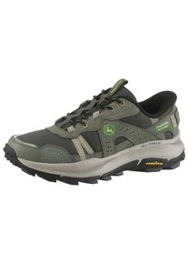 Slip-On Sneaker Skechers "EQUALIZER 5.0 TRAIL JOHN DEERE-HARVESTER", Herren, Gr. 43, gr&uuml;n, Leder, Mesh, Schuhe Slip-On Sneaker, Schn&uuml;rschuh mit John Deere Collaboration