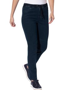 Damen Thermojeans mit Rundum-Dehnbund blue-stone-washed Gr&ouml;&szlig;e 54