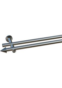 Gardinenstange Indeko "Calais", silber (edelstahlfarben), L:210cm, Eisen, Gardinenstangen, Gardinenstange