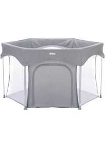 Laufgitter fillikid "Athen, 6eckig &Oslash; 134 cm", Baby, grau, Laufst&auml;lle Laufgitter, inklusive Transporttasche