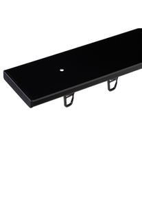 Gardinenschiene SN DECO GROUP "Objektschiene LM", schwarz, L:300cm T:6,11cm, Aluminium, Gardinenstangen, Gardinenschiene, vorgebohrt, Aluminium, Innenlauf, Vorhangschiene
