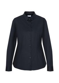 Hemdbluse Seidensticker "Schwarze Rose", Damen, Gr. XXL (44), schwarz, 96% Baumwolle, 4% Elasthan, unifarben, slim fit, ohne Ausschnitt, Blusen Hemdbluse, 1/1 Kragen Uni