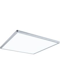 Paulmann LED Panel "Atria Shine", grau (chromfarben), 1, H: 2,8cm, 1 Stk., Leuchten, Backlight, LED Panel