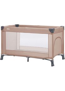Baby-Reisebett fillikid "Valencia", Baby, Gr. B/H/L: 60cm x 76cm, kein H&auml;rtegrad, zimt, Polyester, Babybetten Baby-Reisebett, inkl. Transporttasche
