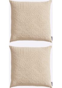 Kissenh&uuml;lle PEREIRA DA CHUNA, champagner, B:40cm L:40cm, Baumwolle, 100% Baumwolle, Kissenbez&uuml;ge, Kissenh&uuml;lle