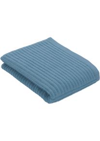 Handtuch Esprit "Modern Lines", blau (cosmos), B:67cm L:140cm, Walkfrottier, Obermaterial: 100% Baumwolle, Handt&uuml;cher, Handtuch, mit Hoch-Tief Linienstruktur