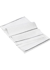 Handtuch Esprit "Box Stripes", wei&szlig;, B:50cm L:100cm, Webfrottier, Obermaterial: 85% Baumwolle, 15% Lyocell (TENCEL&trade;), Handt&uuml;cher, Handtuch, hohe Saugf&auml;higkeit