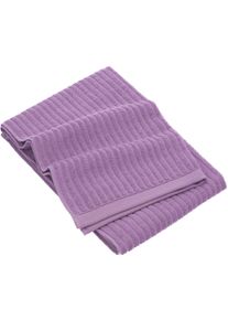 Handtuch Esprit "Modern Lines", lila (schwarz lila), B:50cm L:100cm, Walkfrottier, Obermaterial: 100% Baumwolle, Handt&uuml;cher, Handtuch, mit Hoch-Tief Linienstruktur