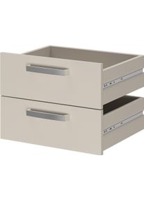 Schubkasteneinsatz FMD "Calvia 14", beige (cashmere), B:42cm H:32cm T:34,5cm, Holzwerkstoff, Schubladen, Schubkasteneinsatz