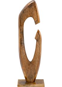 Dekoobjekt KARE DESIGN "Circle Hook 100cm", natur, B:32cm H:100cm T:16,5cm, Aluminium, Dekofiguren, Dekoobjekt