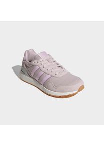 Sneaker adidas Sportswear "RUN 60s 4.0", Damen, Gr. 43, rosa (ice lila, ice lavender, silber metallic), Leder, Textil, Schuhe Sneaker