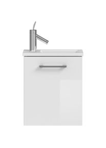 Artiqua Serie 841 Badm&ouml;belset BL-841-1-7050 Waschtisch-Set, 420 x 240 mm, wei&szlig; gl&auml;nzend