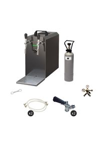 ich-zapfe Komplett Set Zapfanlage, Bierzapfanlage STREAM 50 Bierkoffer, Durchlaufk&uuml;hler 2-leitig Trockenk&uuml;hler, bis zu 55 Liter/h