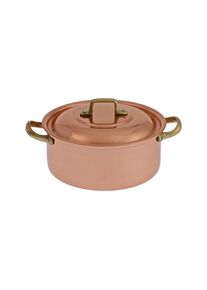 ich-zapfe Cocotte, Sauteuse, Casserole avec poign&eacute;es en laiton - Avec couvercle