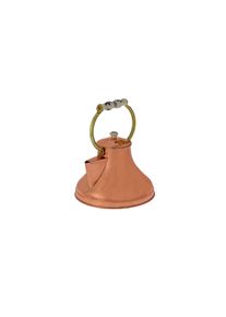 ich-zapfe Bouilloire en cuivre, Theiere cuivre - avec anse en porcelaine, 1,5L