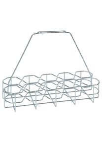 ich-zapfe Glastr&auml;ger f&uuml;r 10 Gl&auml;ser | Getr&auml;nke- & Geschirrkorb aus Metall (verzinkt)