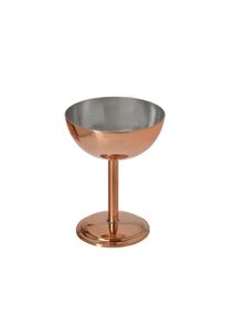 ich-zapfe Coupe &agrave; dessert Ronde - en cuivre avec int&eacute;rieur &eacute;tam&eacute;