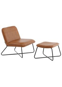 Livetastic , Braun, Schwarz , Metall, Textil , 78x71x75 cm ,