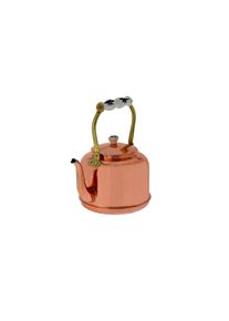 ich-zapfe Bouilloire en cuivre, Theiere cuivre - avec anse en porcelaine, 1,5L
