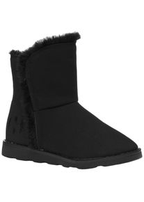 Superga Kinderen/Kinderen 4033 Su&egrave;de Enkellaarsjes (Zwart)
