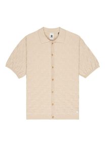 Poloshirt Element "Sight Textured", Herren, Gr. M, beige (oat milk), Obermaterial: 60% Baumwolle, 40% Polyester., Shirts Poloshirt