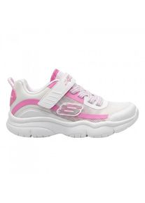 Skechers Flexblast-sportschoenen voor kinderen (Wit/Roze)