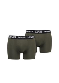 Levi's Boxer LEVI'S "LEVIS MEN REPEAT LOGO BOXER BRIEF", Herren, Gr. S, khaki, Obermaterial: 95% Baumwolle, 5% Elasthan, k&ouml;rpernah, Unterhosen Boxer, ohne Eingriff, Logobund, elastisch