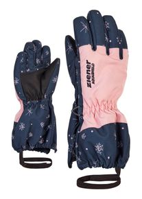 Skihandschuhe Ziener "LEVIO AS(R)", Damen, Gr. 5, wei&szlig; (snow), Kunstfaser, Handschuhe Skihandschuhe