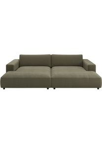 Loungesofa Musterring "MR LUCIA, die ultimative Lounge-Oase, Breite 300cm, bequem, Mega Sofa", oliv, B:300cm H:81cm T:190cm, 95% Polyester, 5% Nylon, Sofas, Loungesofa, Mega-Fl&auml;che, erstklassige Kammerkissen & Luxus-Komfort