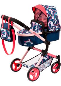 Puppenwagen BAYER "Neo Vario Einhorn", blau, Puppenwagen, KinderB:42cm H:86cm T:79cm, Puppenwagen, mit farblich passender Tasche, B:42cm H:86cm T:79cm