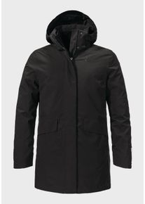 Sch&ouml;ffel Doppeljacke SCH&Ouml;FFEL "3in1 Parka Style Borkol WMS", Damen, Gr. 40, schwarz (9990, schwarz), Aussenjacke Oberstoff: Aussenseite: 100% Polyester. (Membran: Polyurethan). Futter: 100% Polyester. Futter Mittleres R&uuml;ckenteil: 100% Polyester Innenjacke Oberstoff: 100% Polyester. Futter: 100% Polyester. Wattierung: 100% Polyester, regular fit, hoch geschlossener Ausschnitt, Jacken Doppeljacke