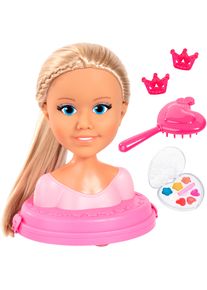Frisier- & Schminkkopf BAYER "Charlene Top Model", pink (blond), Frisierk&ouml;pfe, KinderH:21cm, Frisier- & Schminkkopf, H:21cm